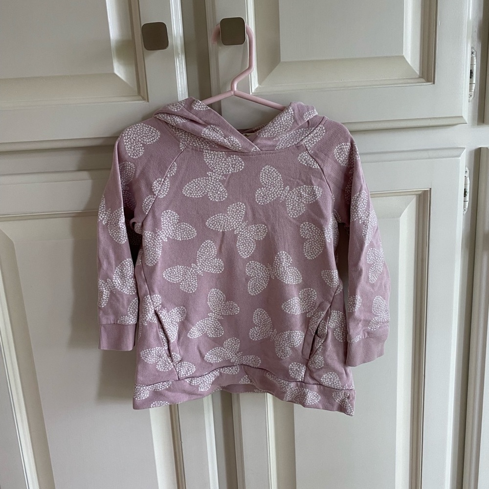 H&M Girl’s 2T Purple Butterfly Sweatshirt